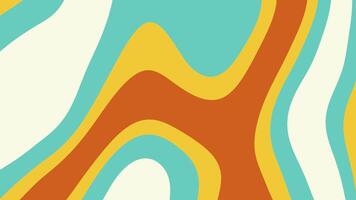 Groovy Spectrum Flow Seamless Retro Loop Animated Background video