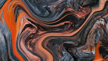 Abstract background Liquid ink marble animation with magma trajectory theme video