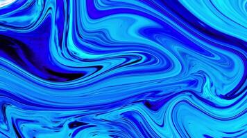 Abstract background Animation marble ink liquid combination blue shiny color video