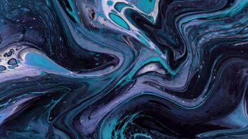 Abstract background Liquid ink marble animation combination of gray and dark green colors video
