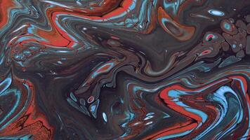 Abstract background Animation of liquid ink marble combination of brown mixed with orange video