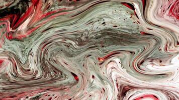 bstract background Liquid ink marble animation combination of dull white and red colors video