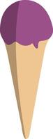Purple Ice Cream Cone vector