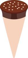 Sprinkled Chocolate Dipped Cone vector