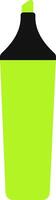 Green Marker Pen with Black Cap vector