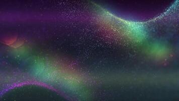 4k Colourful Glitter Particles Waves Motion Background video