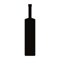 wine bottle icon over white background. illustraton. design vector