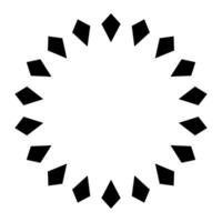 Geometric circle element. Circular, concentric and radial element. Design for web. vector