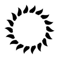 Sunshine icon . Rays of the sun illustration sign. Solar corona symbol. Sun web icon. Shine symbol design for web and app. Sun icon flat. vector