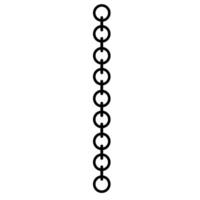 illustration of a chain on a white background. illustration. vector