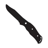 Knife icon. Black simple illustration of knife icon for web vector