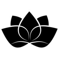 Lotus flower icon. Simple illustration of lotus flower sign for web. vector