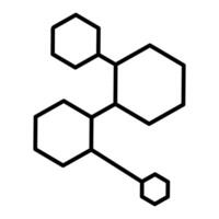 molecular structure icon design, illustration eps10 graphic vector