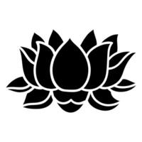 Lotus flower icon. Simple illustration of lotus flower icon for web and apps. vector