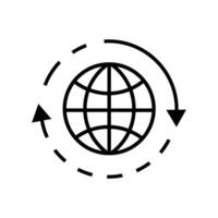 Internet icon . Communication illustration sign. Satellite communication symbol. Computer network web icon. WWW symbol design for web and app. vector