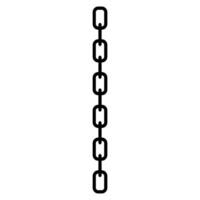 Chain icon. Outline illustration of chain icon for web design isolated on white background vector