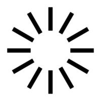 Sunshine icon . Rays of the sun illustration sign. Solar corona symbol. Shine symbol design for web and app. vector