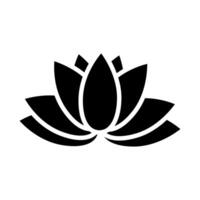 Lotus flower icon. Simple illustration of lotus flower symbol for web vector