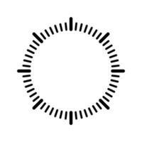 Circular, radial, radiating lines element. Circular, concentric lines icon vector