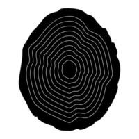 Circular, concentric and radial lines. Abstract concentric circles vector