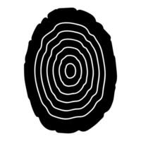 Abstract black and white shape on white background. Design element. illustration. vector
