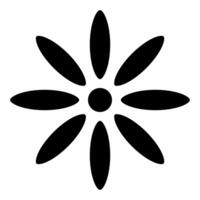 Simple flower icon. Flat illustration of simple flower icon for web design vector