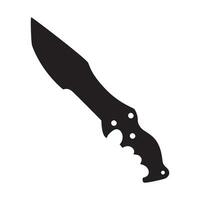 Knife icon . Knife illustration sign. Hunter symbol or logo. vector