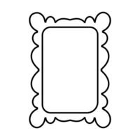 cute picture frame isolated icon illustration design, illustration graphic vector