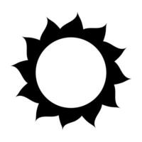Sunshine icon . Rays of the sun illustration sign. Solar corona symbol. Sun web icon. Shine symbol design for web. vector
