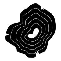 Wood slice icon. Simple illustration of wood slice icon for web vector