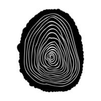 Tree stump icon. Simple illustration of tree stump icon for web vector
