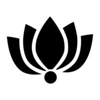 Lotus flower icon isolated on white background for your web and mobile app design, Lotus flower logo concept vector