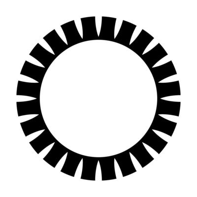 Sunshine icon or web symbol. Rays of the sun illustration sign. Solar corona symbol. Sun web icon.