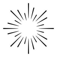 Sunburst, starburst icon. Simple illustration of sunburst icon for web vector