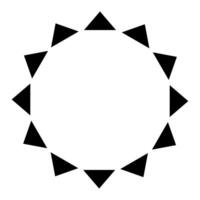 Sun icon. Simple illustration of sun icon for web design for web isolated on white background. vector