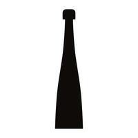 wine bottle icon over white background. illustratrion design vector