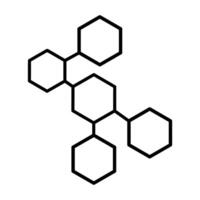 Molecular structure icon . Molecular structure sign. Graph symbol for your web site design, logo, app, UI. vector