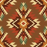 Geometric southwestern native american pattern design vector