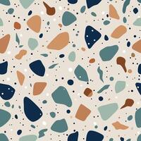 Abstract terrazzo pattern seamless design background vector