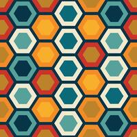 Abstract geometric hexagon pattern background vector