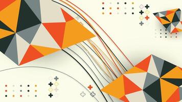 Abstract Geometric Background with Modern Triangles and Lines vector