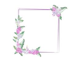 scorpion grasses or myosotis flower blossom on frame background vector