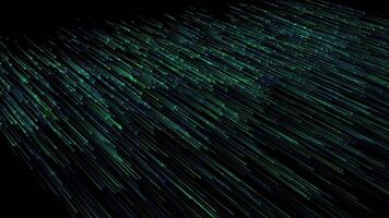 Green Small Lines Moving Abstract Technology Background On Black video