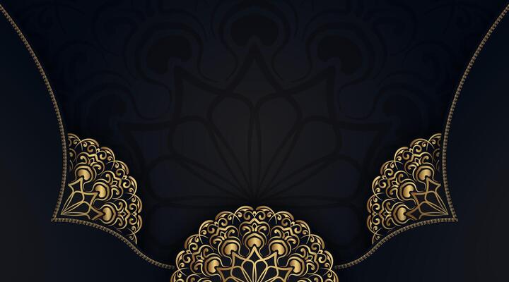 Premium Black and Gold Decorative Pattern