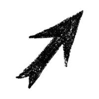 Single element for design Hand drawn ink arrow illustration in sketch style. Business doodle clipart. Single element for design vector