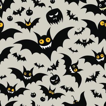 bats Pattern Design vector