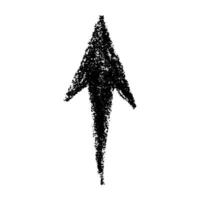 Hand drawn arrow in sketch style. Business doodle clipart. Single element for design vector