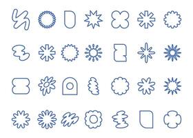 Y2K Retro Style Elements Set vector