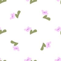 Seamless Pastel Spring Flower Pattern vector