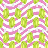 Seamless Summer Ice Treat Pattern vector